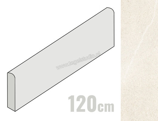  Del Conca Sensoria Puro 7x120 cm Plint Mat Vlak Naturale G0SO10R12 | 406998