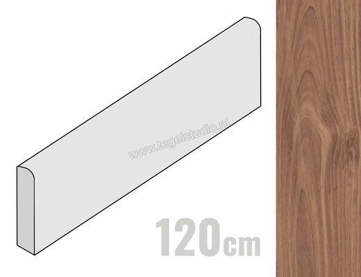  Del Conca St. Regis Noce 6.5x120 cm Plint Mat Vlak Naturale 13SR09R12 | 407250