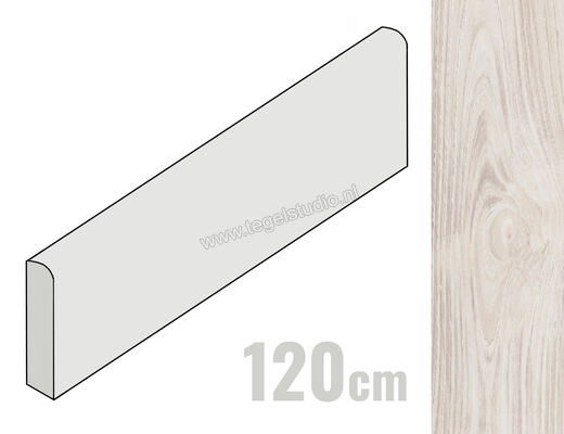  Del Conca St. Regis Bianco 6.5x120 cm Plint Mat Vlak Naturale 13SR10R12 | 407253