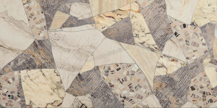  Del Conca Marble Edition Blended 60x120 cm Vloertegel / Wandtegel Blended Mat Gestructureerd Naturale GCMEBLENDR | 409707