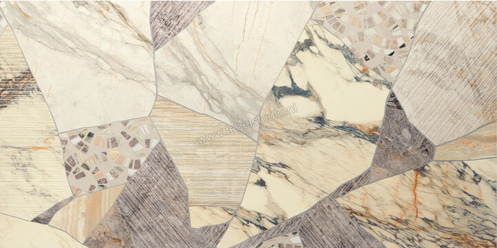  Del Conca Marble Edition Blended 60x120 cm Vloertegel / Wandtegel Blended Mat Gestructureerd Naturale GCMEBLENDR | 409710