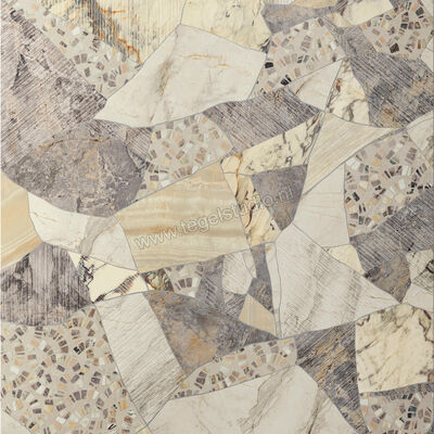  Del Conca Marble Edition Blended 120x120 cm Vloertegel / Wandtegel Blended Mat Gestructureerd Naturale GRMEBLENDR | 409740