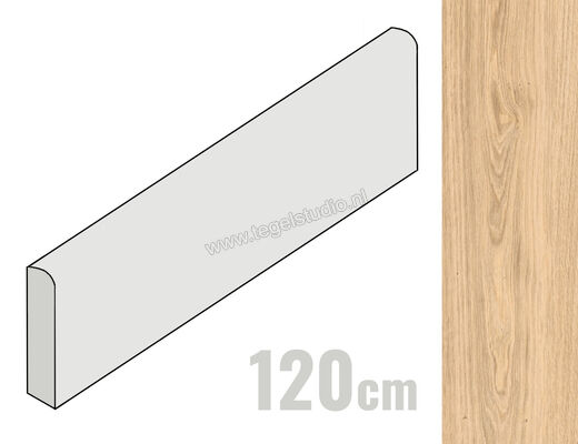  Del Conca Native Rovere Naturale 6.5x120 cm Plint Mat Vlak Naturale 13NI11R12 | 409752