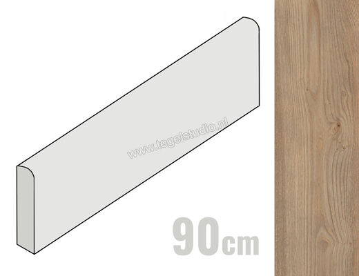  Del Conca Native Castagno 6.5x90 cm Plint Mat Vlak Naturale 13NI09R90 | 409755