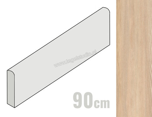  Del Conca Native Frassino 6.5x90 cm Plint Mat Vlak Naturale 13NI03R90 | 409761