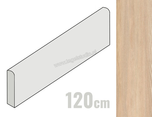  Del Conca Native Frassino 6.5x120 cm Plint Mat Vlak Naturale 13NI03R12 | 409764