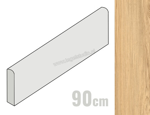  Del Conca Native Rovere Oliato 6.5x120 cm Plint Mat Vlak Naturale 13NI01R12 | 409770