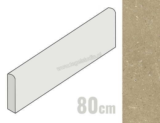  Del Conca Wild Beige 7x80 cm Plint Mat Vlak Naturale G0WD01R80 | 410358
