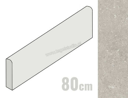  Del Conca Wild Grey 7x80 cm Plint Mat Vlak Naturale G0WD05R80 | 410367