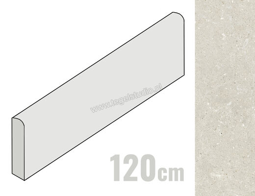  Del Conca Wild White 7x120 cm Plint Mat Vlak Naturale G0WD10R12 | 410370