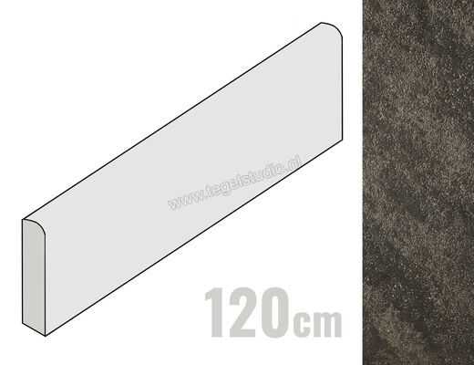  Del Conca Stone Edition Pietra Pece 7x120 cm Plint Mat Gestructureerd Naturale G0SE08R12 | 410757