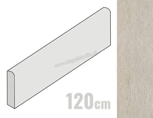  Del Conca Stone Edition Travertino 7x120 cm Plint Mat Gestructureerd Naturale G0SE10R12 | 410763
