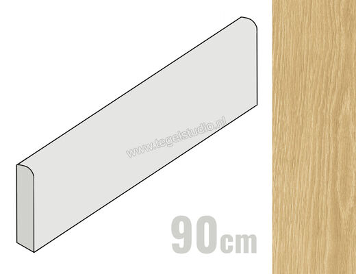  Del Conca Nabi Honey 6.5x90 cm Plint Mat Vlak Naturale 13NB07R90 | 411231