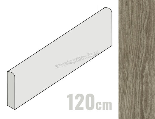  Del Conca Nabi Brown 6.5x120 cm Plint Mat Vlak Naturale 13NB09R12 | 411234