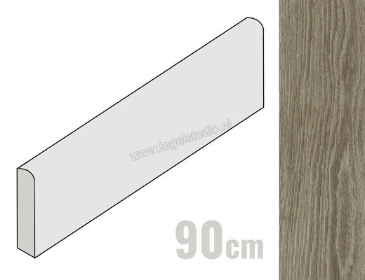  Del Conca Nabi Brown 6.5x90 cm Plint Mat Vlak Naturale 13NB09R90 | 411237