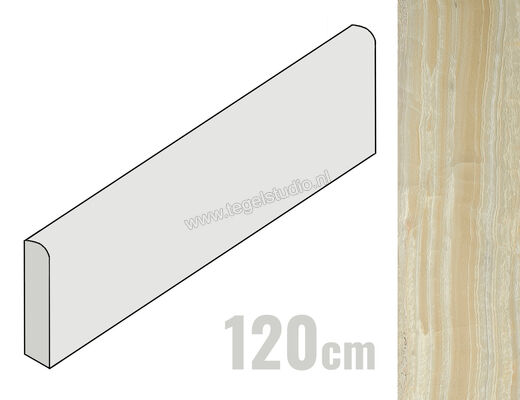  Del Conca Marble Edition Onice Verde 7x120 cm Plint Mat Gestructureerd Naturale G0ME03R12 | 411423