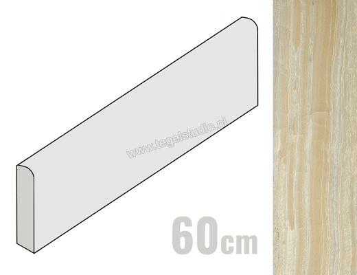  Del Conca Marble Edition Onice Verde 7.5x60 cm Plint Mat Gestructureerd Naturale G0ME03R60 | 411426