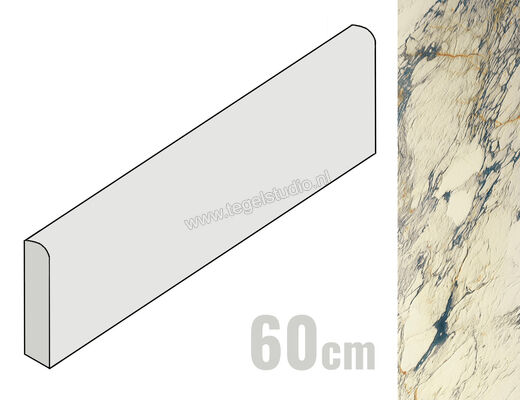  Del Conca Marble Edition Breccia Capraia 7.5x60 cm Plint Mat Gestructureerd Naturale G0ME07R60 | 411438