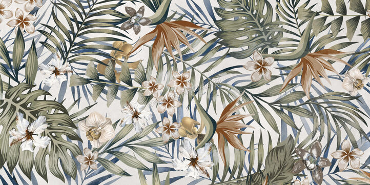  Del Conca Deco Studio Jungle 60x120 cm Wandtegel Dekor Mat Vlak Naturale GCDSJUNGLER | 411468