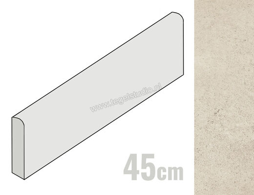  Villeroy & Boch Unit Five Creme 8x45 cm Plint Mat Vlak Vilbostone, VilbostonePlus 2717 FT10 0 | 411681