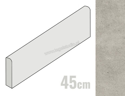  Villeroy & Boch Unit Five Light grey 8x45 cm Plint Mat Vlak Vilbostone, VilbostonePlus 2717 FT60 0 | 411684