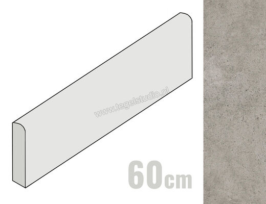  Villeroy & Boch Unit Five Grey 5x60 cm Plint Mat Vlak Vilbostone, VilbostonePlus 2875 FT61 0 | 411741