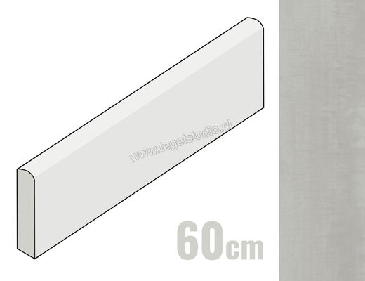  Villeroy & Boch Metalyn Silver 5x60 cm Plint Mat Vlak 2875 BM06 0 | 411807