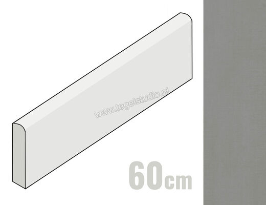  Villeroy & Boch Metalyn Steel 5x60 cm Plint Mat Vlak 2875 BM60 0 | 411816