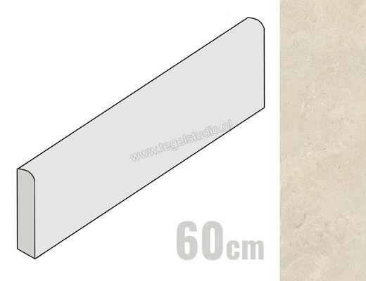 Ragno Stoneplay Mayenne Beige 7x60 cm Plint Mat Gestructureerd Naturale RCYG | 412825