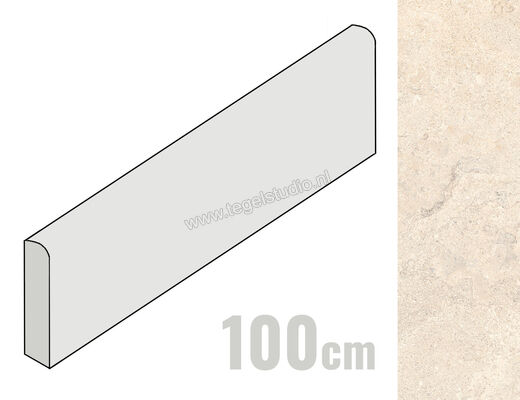  Ragno Stoneplay Mayenne Avorio 7x100 cm Plint Mat Gestructureerd Naturale RCYH | 412828
