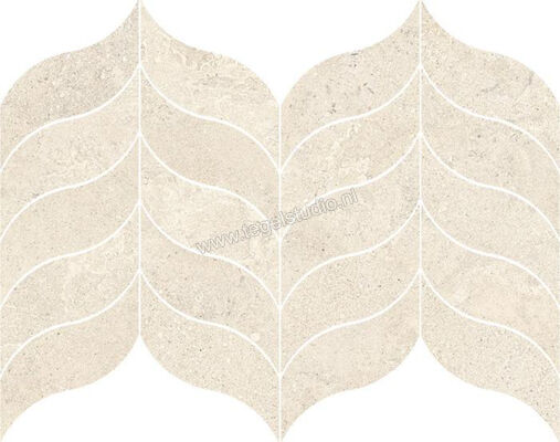  Ragno Stoneplay Mayenne Avorio 31x39 cm Mozaiek Foglia Mat Gestructureerd Naturale RD0A | 412849