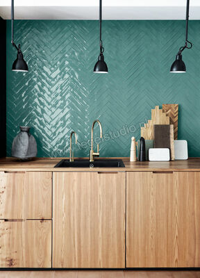  Marazzi Luz Ottanio 5.3x30 cm Wandtegel Glanzend Gestructureerd Lux MFM7 | 413029