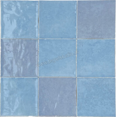  Revoir Paris Atelier Blue Lumiere 10x10 cm Wandtegel Glanzend Vlak Glanzend DCR1010_002 | 413545