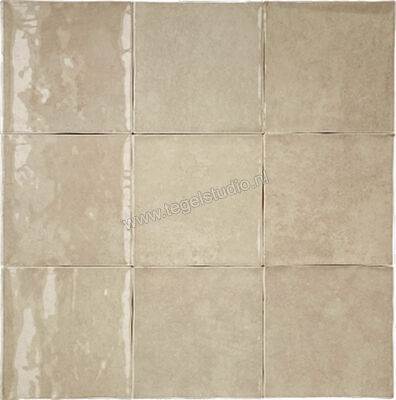  Revoir Paris Atelier Taupe 10x10 cm Wandtegel Glanzend Vlak Glanzend DCR1010_008 | 413563