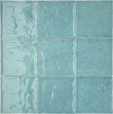  Revoir Paris Atelier Turquoise 10x10 cm Wandtegel Glanzend Vlak Glanzend DCR1010_009 | 413566