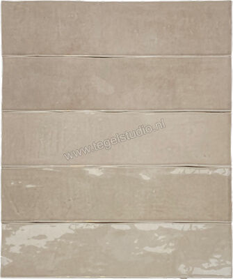  Revoir Paris Atelier Taupe 6.2x25 cm Wandtegel Glanzend Vlak Glanzend WW_006 | 413617