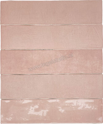  Revoir Paris Atelier Vieux Rose 6.2x25 cm Wandtegel Glanzend Vlak Glanzend WW_011 | 413632