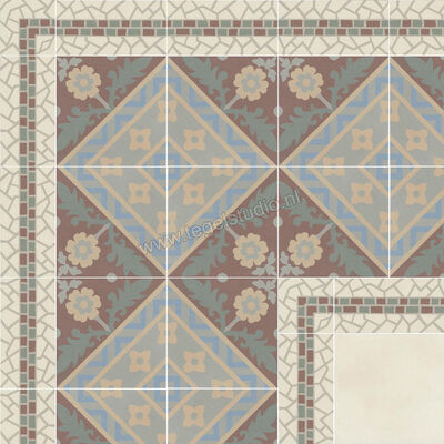  Revoir Paris Bel Histoire Baptiste 7.5x7.5 cm Vloertegel / Wandtegel Coin Mat Vlak Naturale VVS1515 056 | 414070