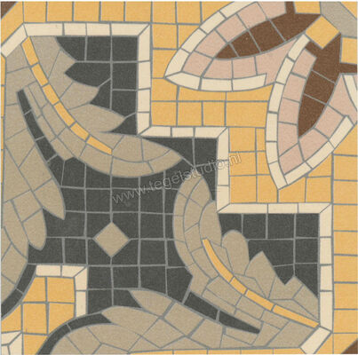  Revoir Paris Bel Histoire Octavie 15x15 cm Vloertegel / Wandtegel Coin A Mat Vlak Naturale VVS1515 030 | 414346