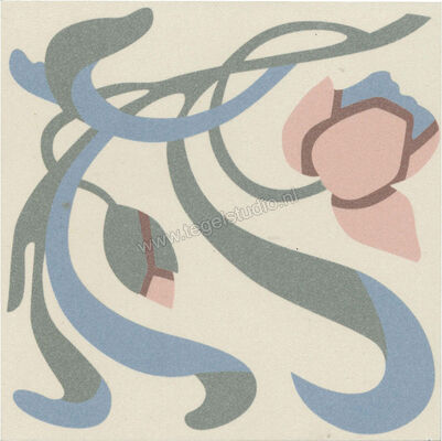  Revoir Paris Bel Histoire Odette 15x15 cm Vloertegel / Wandtegel Mat Vlak Naturale VVS1515 031 | 414445