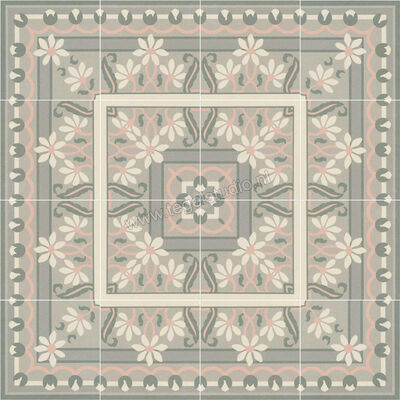  Revoir Paris Bel Histoire Brigitte 15x15 cm Vloertegel / Wandtegel Coin B Mat Vlak Naturale VVS1515 071 | 414544