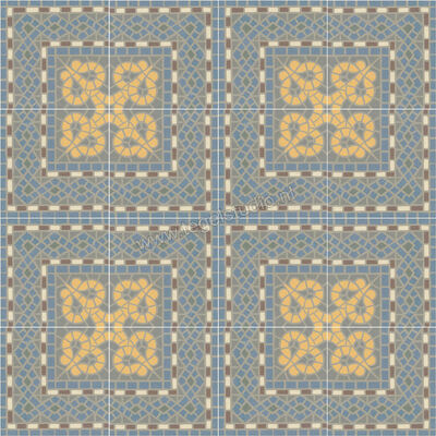  Revoir Paris Bel Histoire Romeo 15x15 cm Vloertegel / Wandtegel Coin A Mat Vlak Naturale VVS1515 045 | 414751