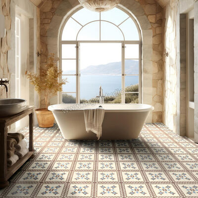  Revoir Paris Bel Histoire Serge 15x15 cm Vloertegel / Wandtegel Coin A Mat Vlak Naturale VVS1515 047 | 414781