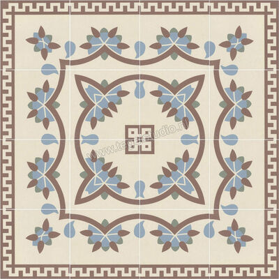  Revoir Paris Bel Histoire Serge 15x15 cm Vloertegel / Wandtegel Coin B Mat Vlak Naturale VVS1515 074 | 414811