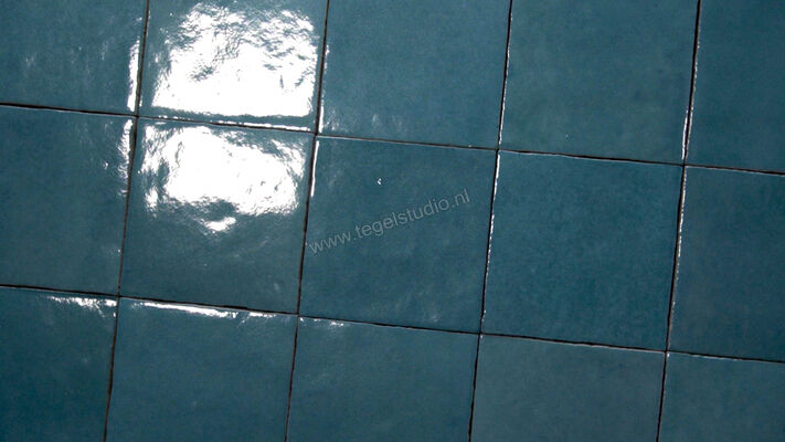  Marazzi Zellige Petrolio 10x10 cm Decor Wand Glanzend Gestructureerd Lux M5P6 | 414994