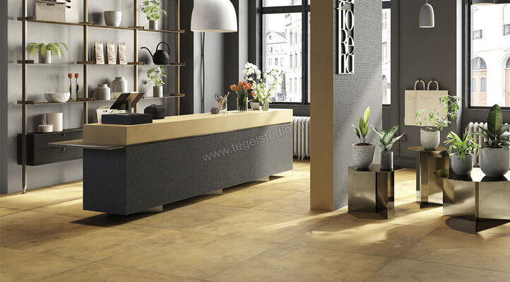  La Fabbrica Ava Hurban Ocra 100x100 cm Vloertegel / Wandtegel Mat Vlak Naturale 177056 | 415105