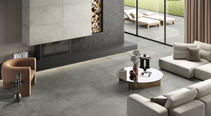  La Fabbrica Ava Hurban Gray 100x100 cm Vloertegel / Wandtegel Mat Vlak Naturale 177053 | 415123