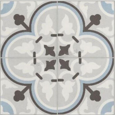  Revoir Paris La Madeleine Flavie Blue 20x20 cm Vloertegel / Wandtegel Mat Vlak Naturale VVS2020 024 | 415474