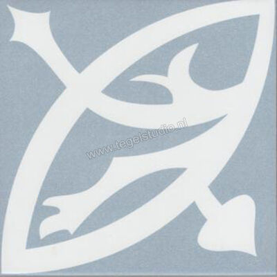  Revoir Paris La Madeleine Zelie Blue 20x20 cm Vloertegel / Wandtegel Mat Vlak Naturale VVS2020 030 | 415495