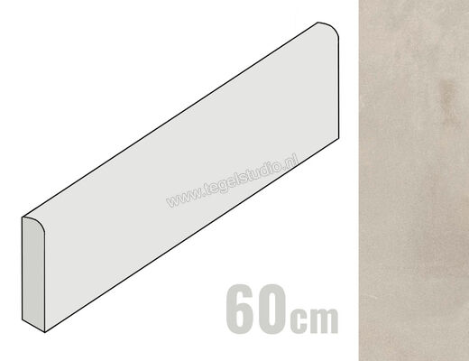  Atlas Concorde Boost White 7.2x60 cm Plint Mat Vlak AMIO | 415729